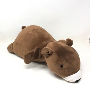 Pillowfort Weighted Plush Bear Brown Throw Pillow Sensory Animal 3lbs